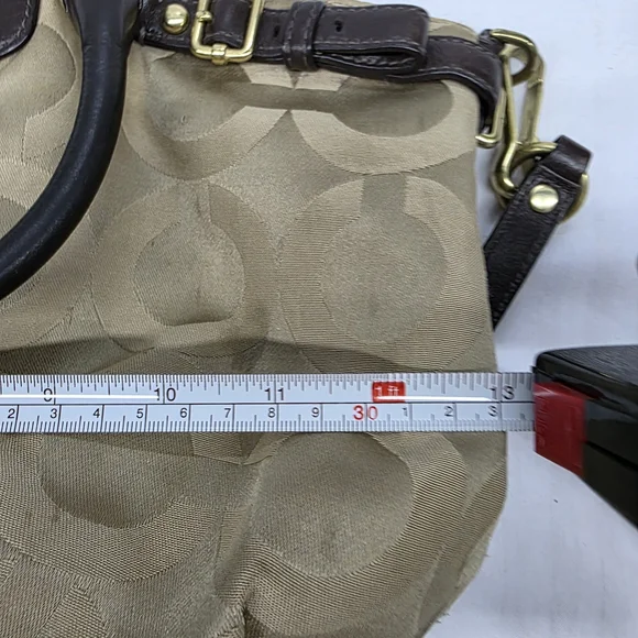 Coach Madison OP Art Sateen Sophia Satchel - Picture 15 of 16